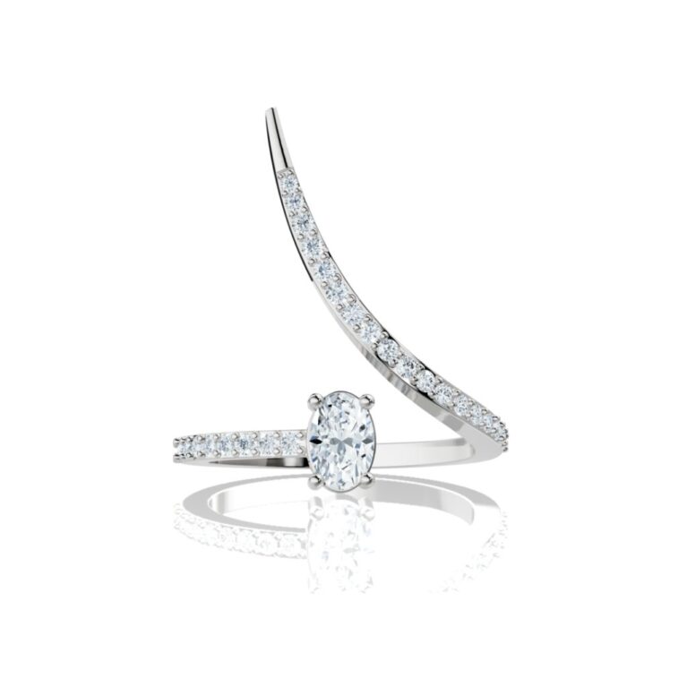 Aurora Grace Oval Diamond Ring