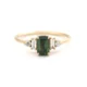 Emerald Horizon Sapphire Diamond Ring