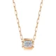 Essence 'M' 18K White & Red Gold Diamond Necklace