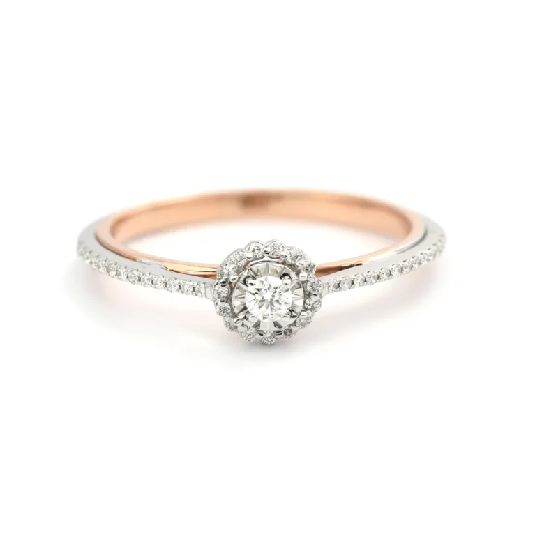 Lumière Halo Diamond Ring