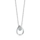 Droplet 18K White Gold Diamond Necklace