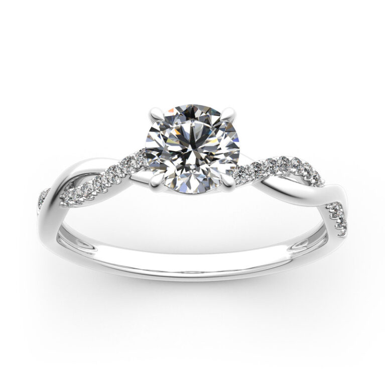 Eterna Twist Diamond Ring