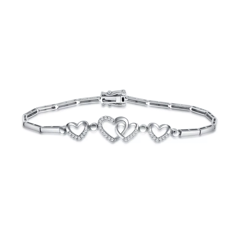 Seraphine Hearts Diamond Bracelet